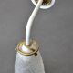 White and gold art deco wall lamp
