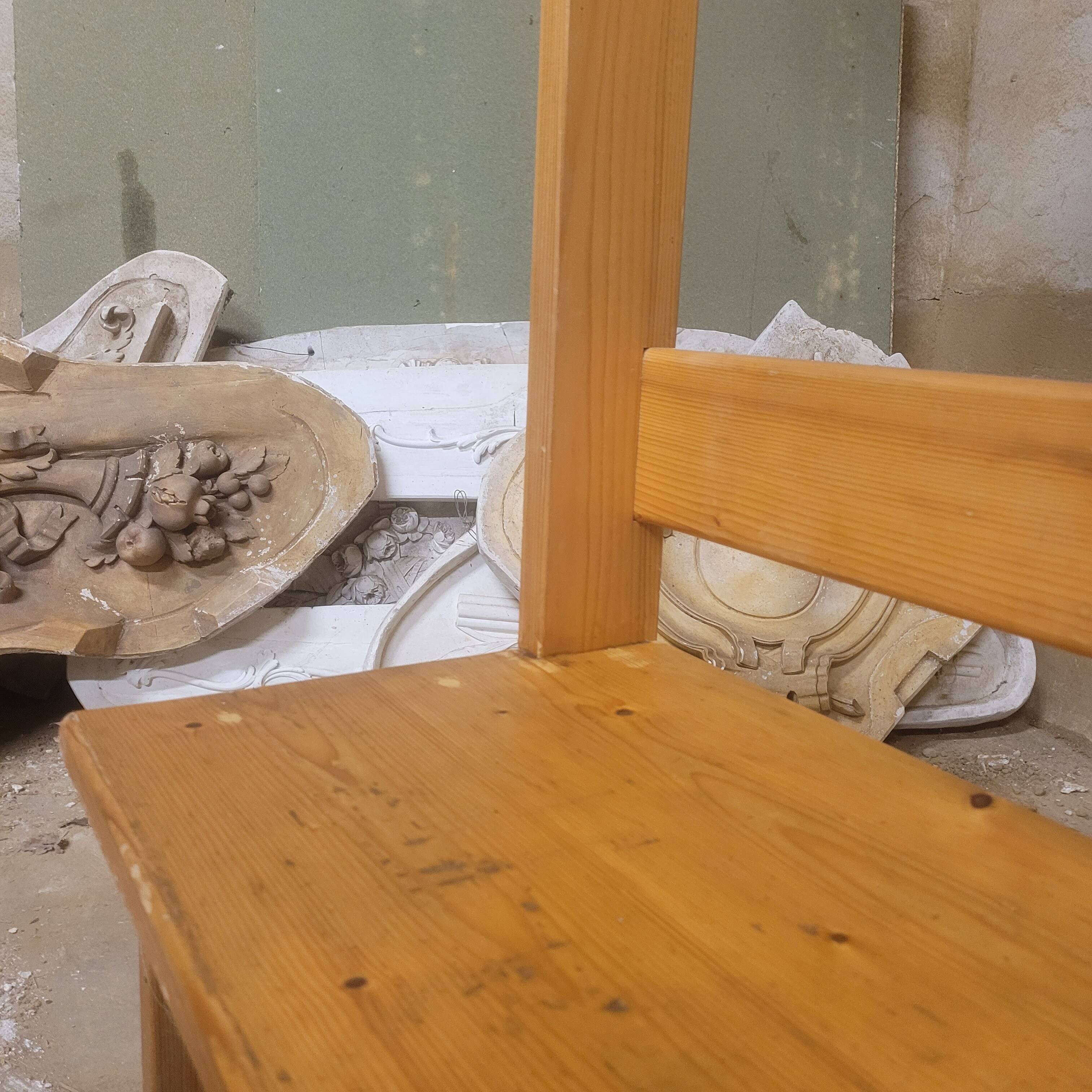 Kindergarten bench locker room