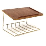 Scandinavian teak wall shelf, Sweden 1960s