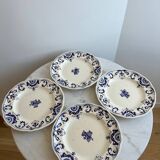Longchamp France dinner plates, Rouennais model