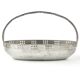 Viennese Secession nut basket, silver-plated brass, Austria, early 20th century