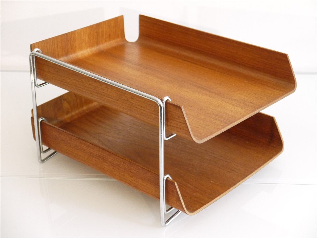 Vintage teak briefcase 1960