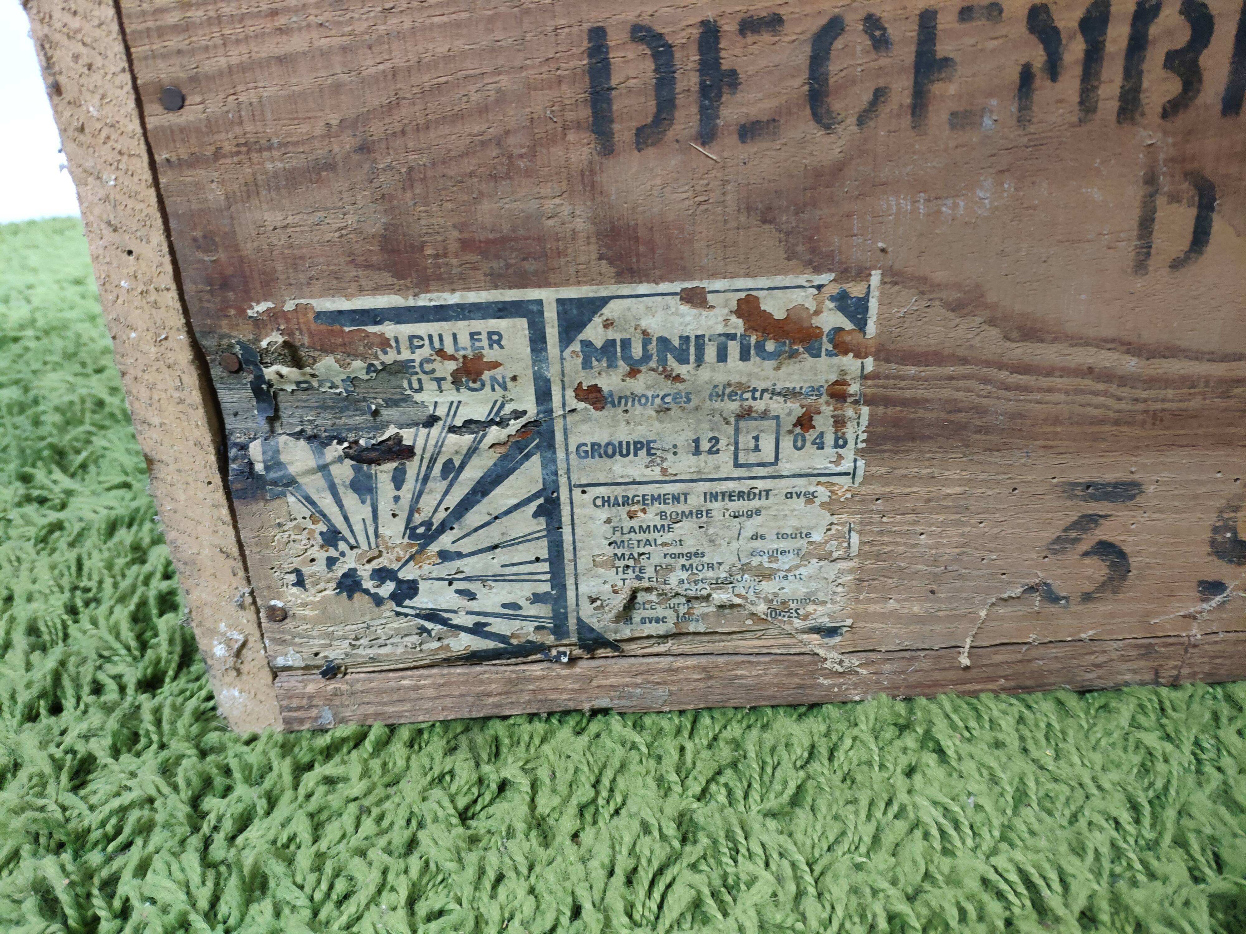 Old-year ammunition crate 60 French army