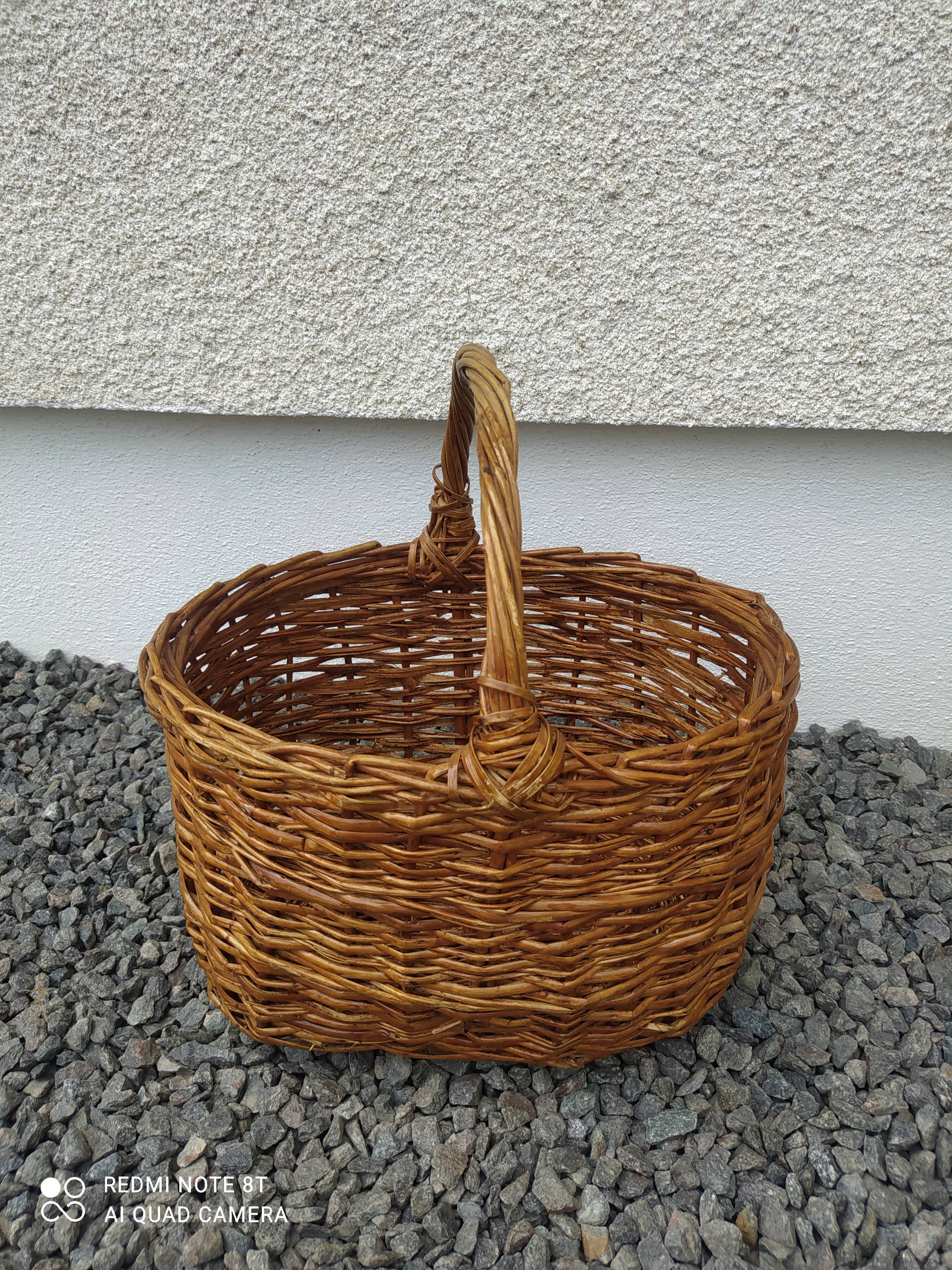Vintage wicker basket