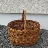 Panier en osier vintage