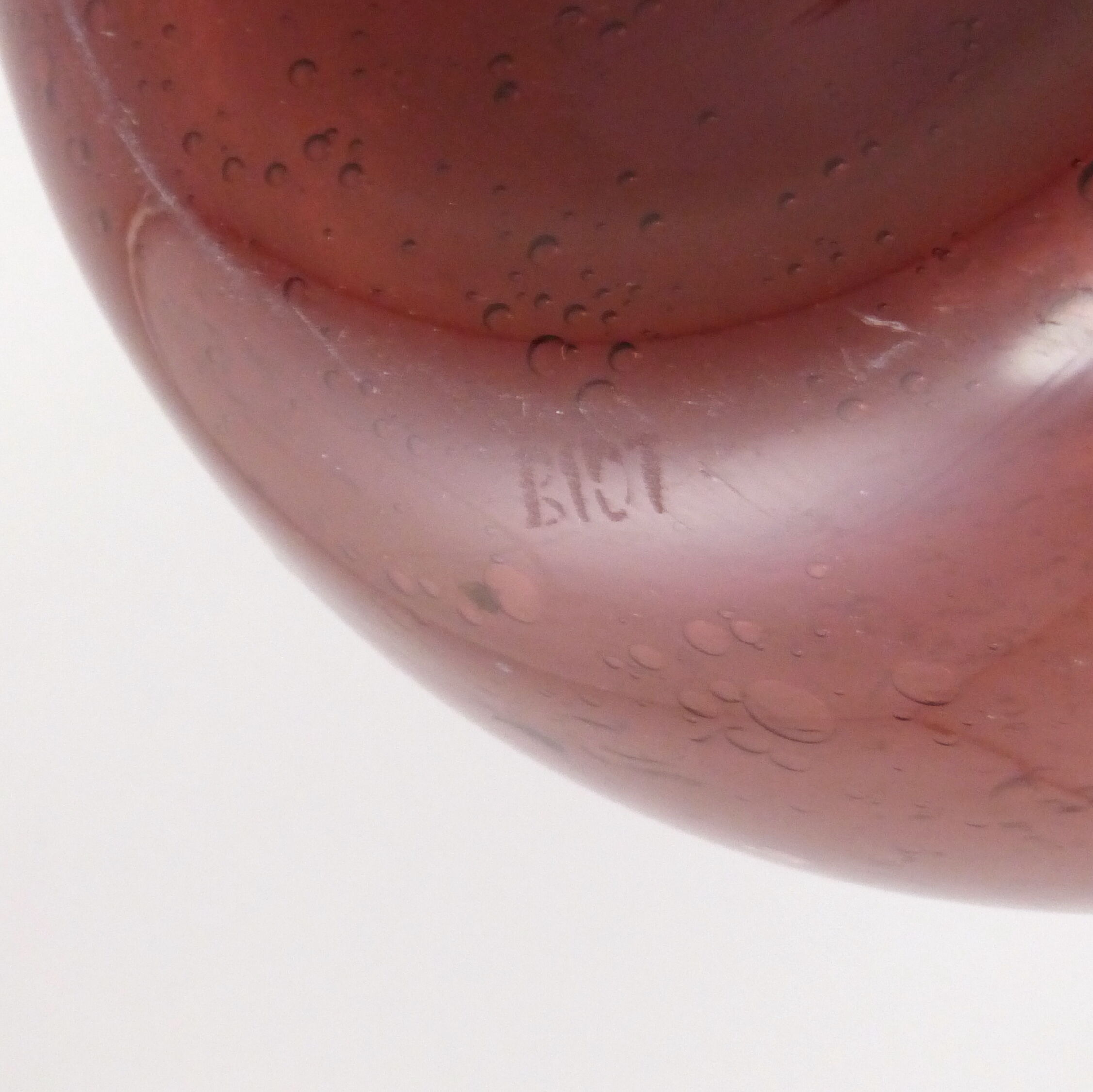 Large vase bubble glass - glassware of Biot - 1960-70