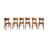Series of 6 Thonet chairs from bistro