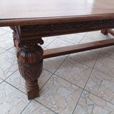 Renaissance style oak table