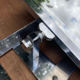 Wall coat rack / 50s chrome cloakroom