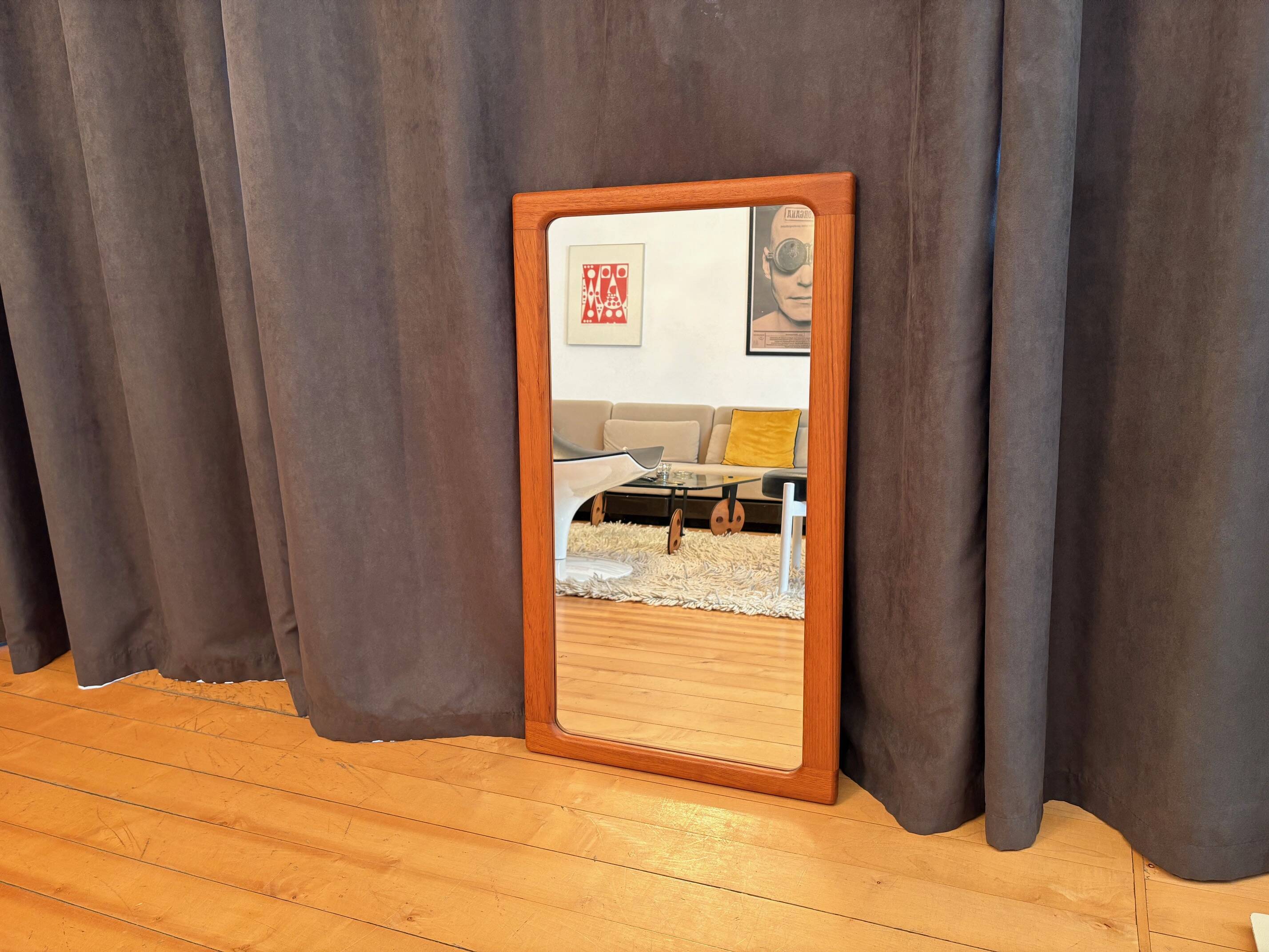 Teak Mirror 248, Silkeborg, Denmark, 1960s