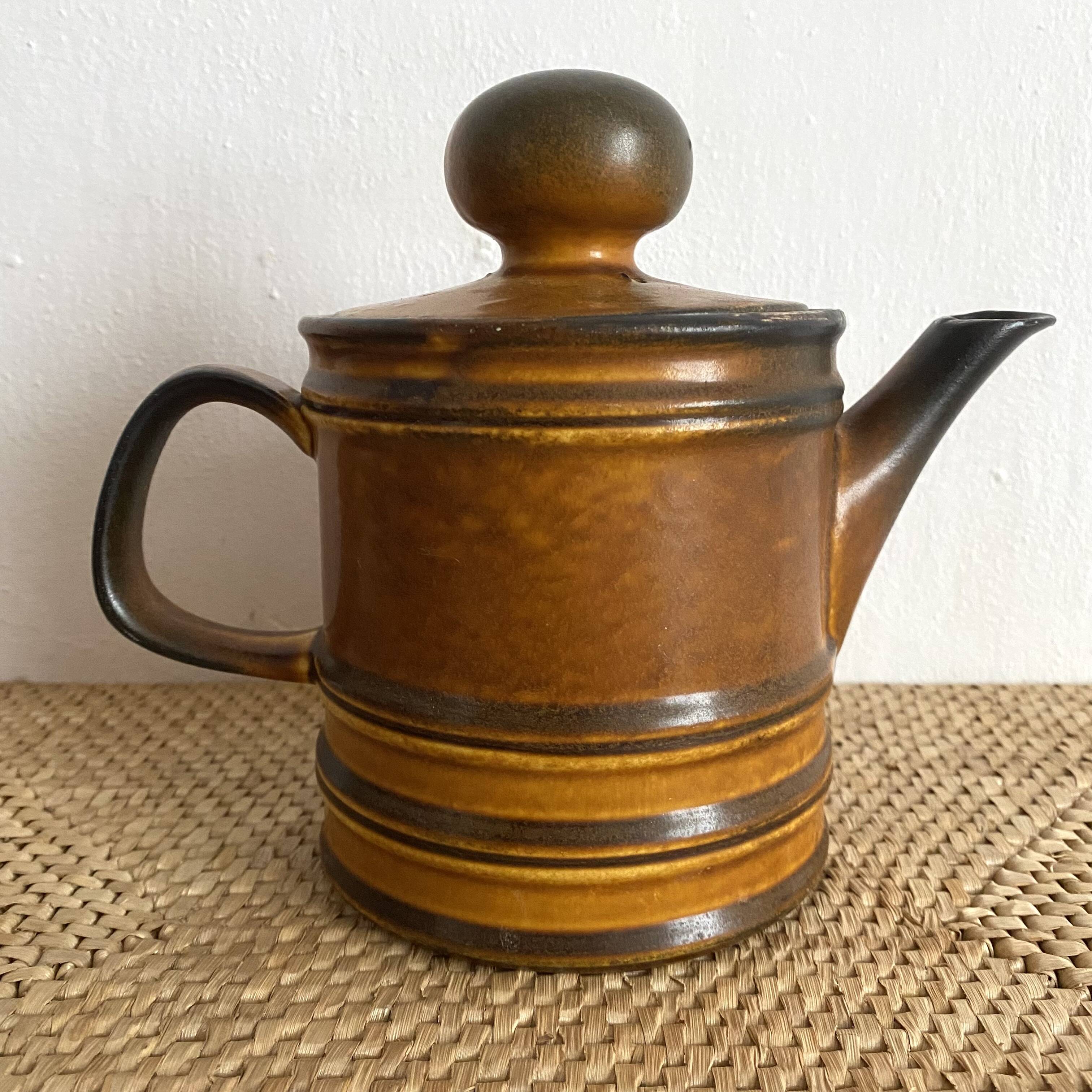 Glazed stoneware teapot from the 70s