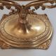 Brass table makeup mirror