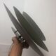 Large Scandinavian pendant lamp (50cm) / Silver matte