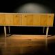 Vintage wooden low furniture / TV unit / low sideboard
