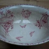 Saladier former earthenware butterflies Badonvilliers