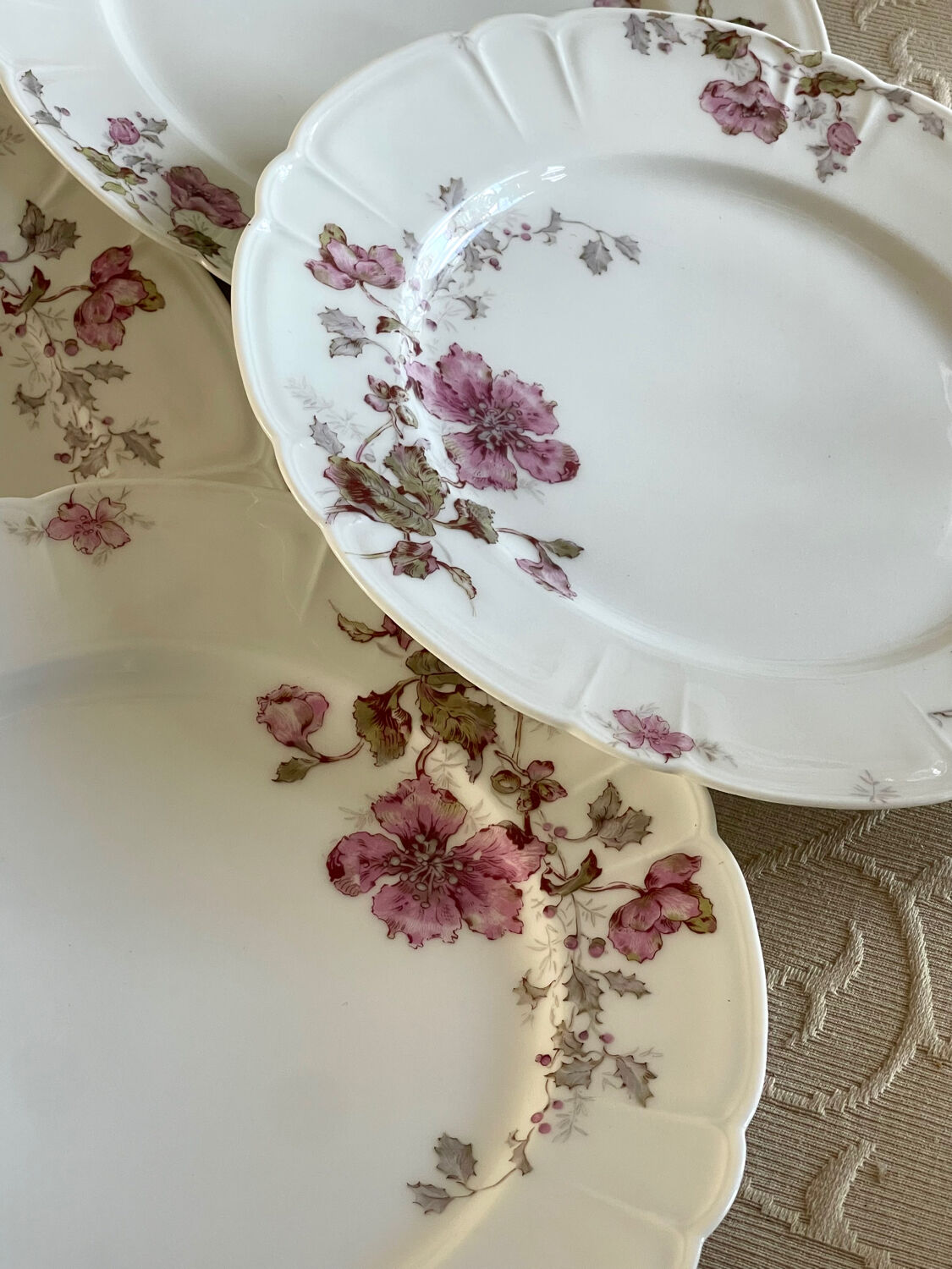 8 Haviland Limoges plates from the 19th century.