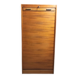 Scandinavian teak curtain cabinet