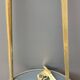 Art-deco wall-mounted coat rack in brass