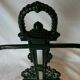 Green emailed cast iron umbrella door