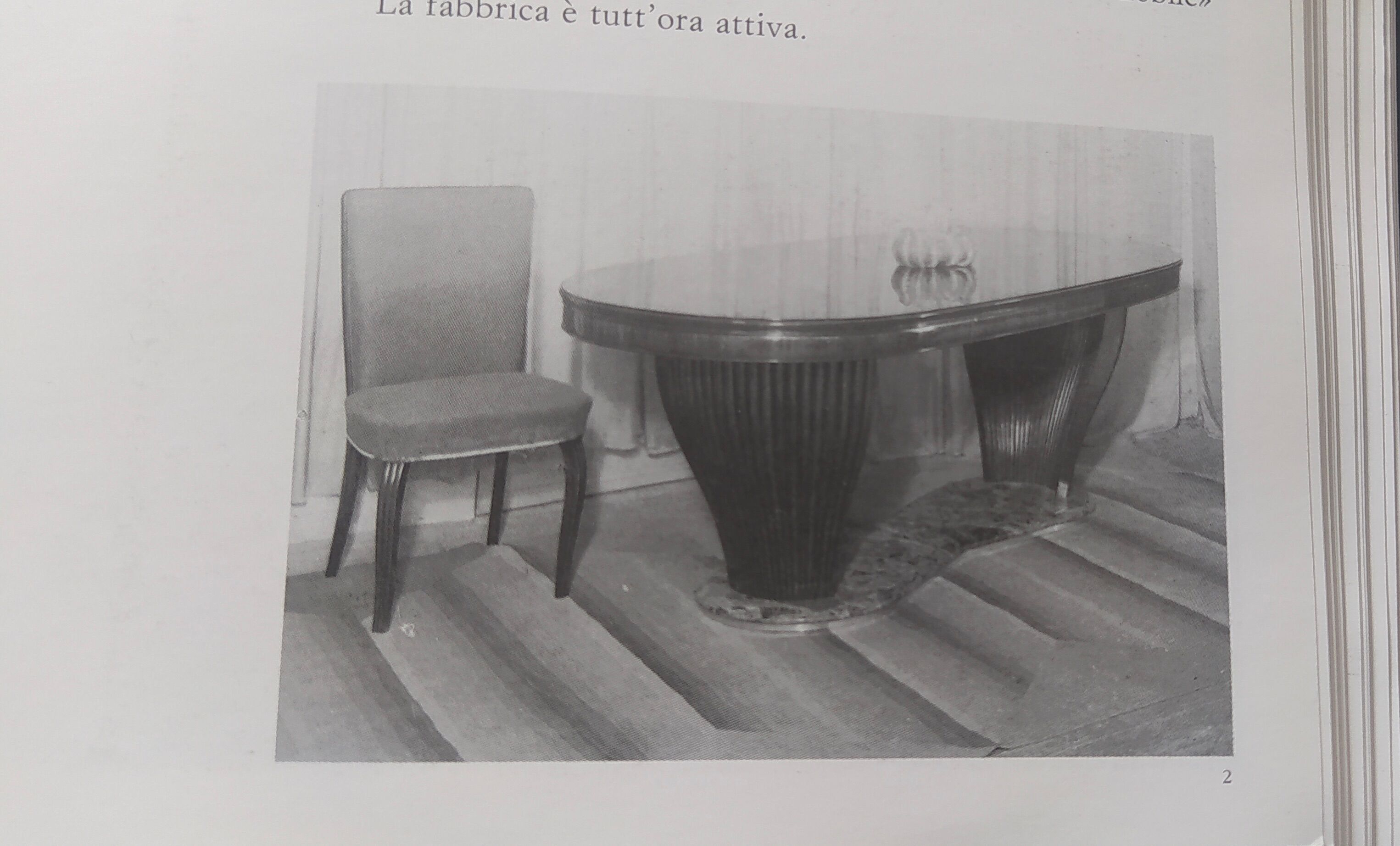 Vintage Dining Table by Vittorio Dassi with Opaline Glass Top and Marble Base