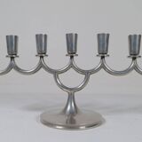 Art Deco chandelier in tin by Lars Holmström in Arvika, Sweden, 1931