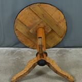 Speckled Maple Pedestal Table, Napoleon III Period – Part 2 of the 19th Century