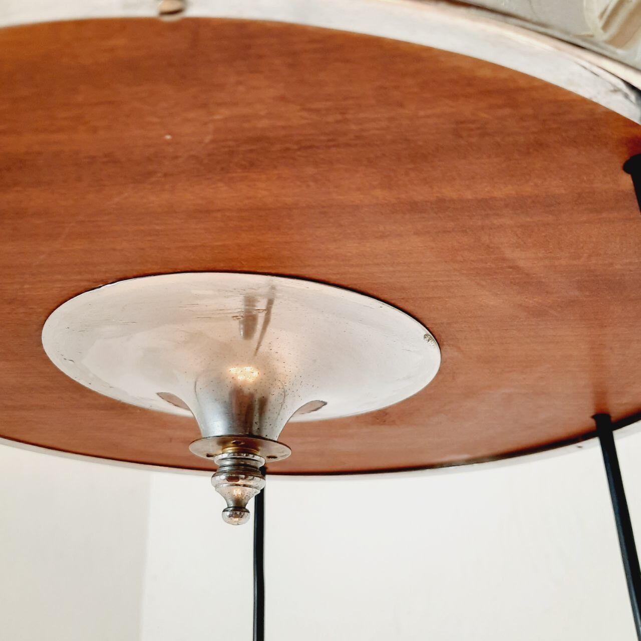 Cascade chandelier - vintage - steel and glass