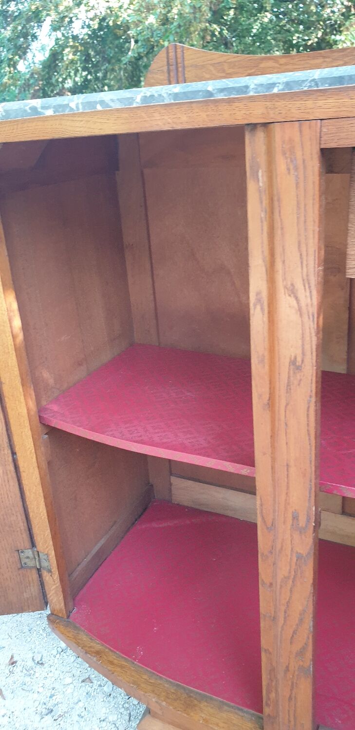 Oak art deco sideboard