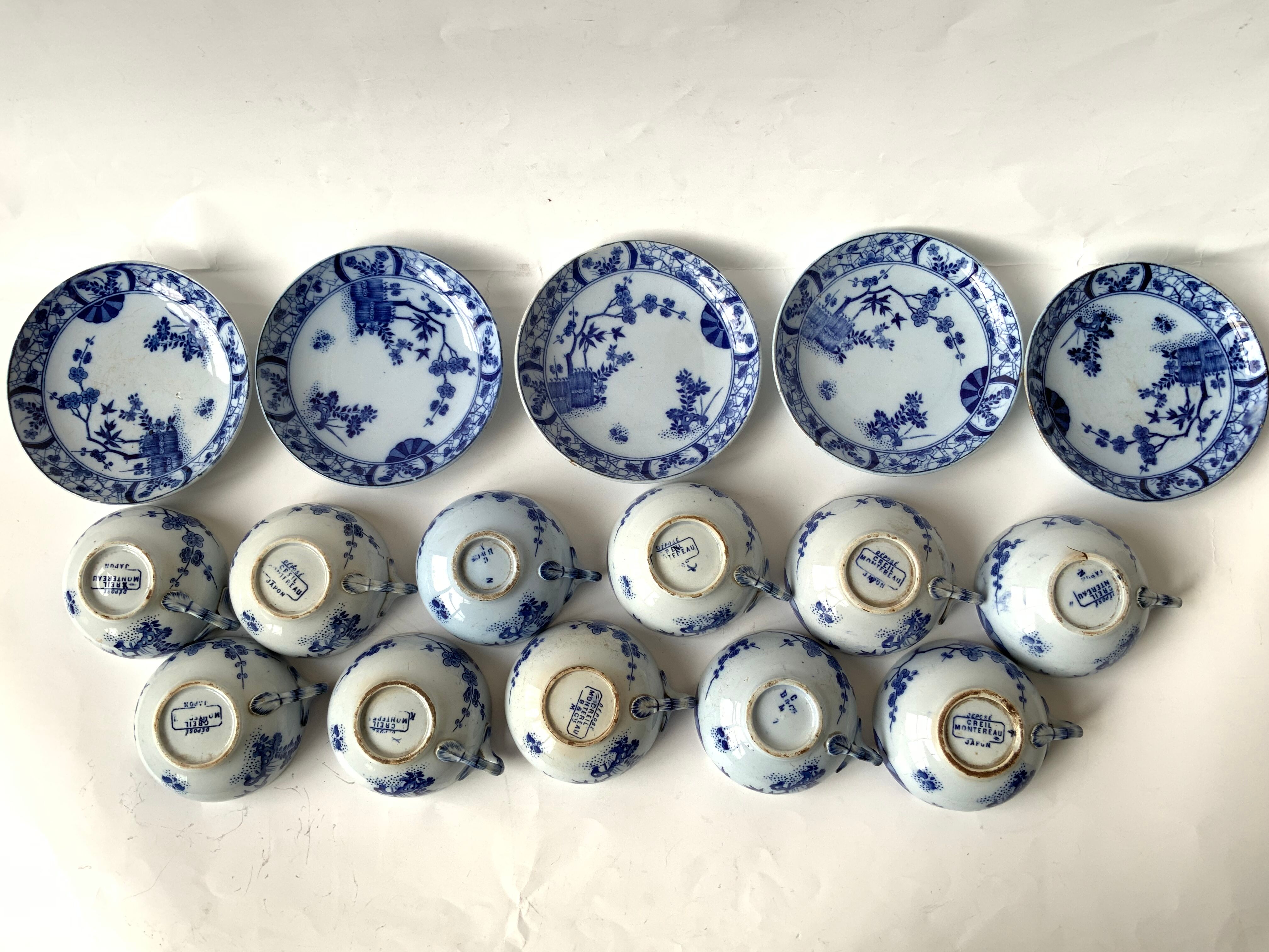 Old cups Creil & Montereau