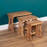 Retro Restored Ercol Chantry Nest Of Elm Tables