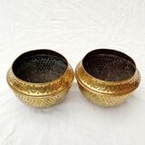 Pair of copper pot covers