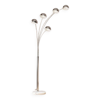 5-branch floor lamp with marble foot