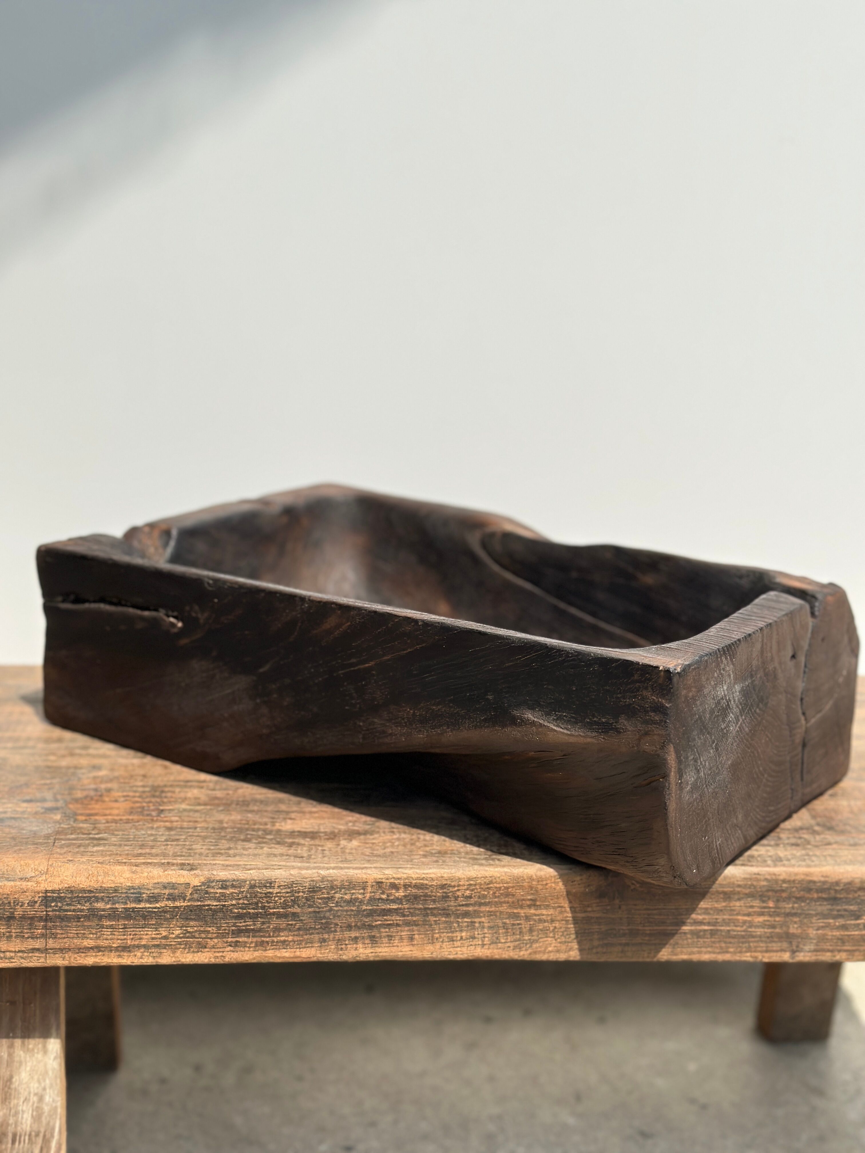 Asian teak empty pocket