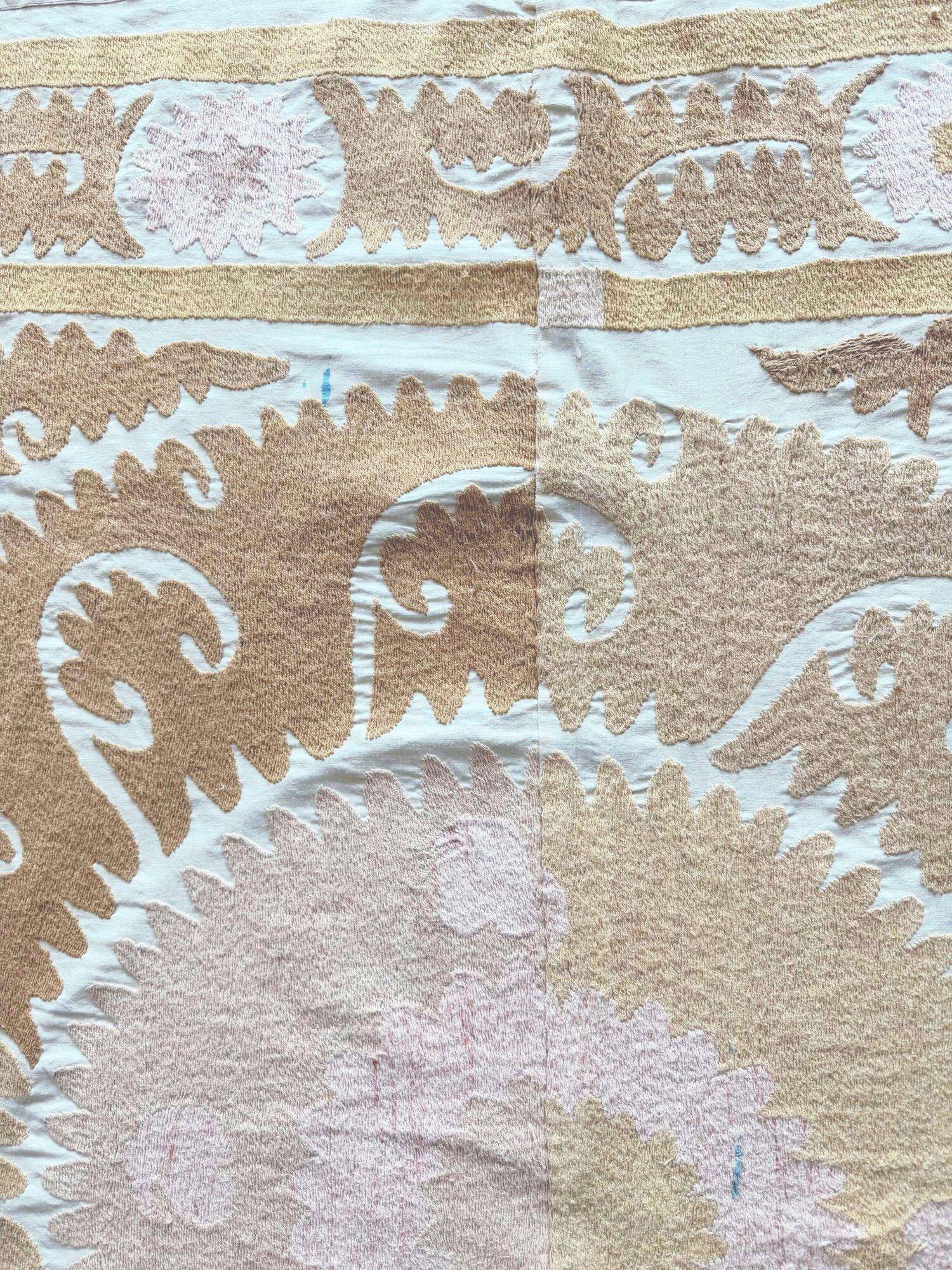 Vintage hand-embroidered tablecloth 145x150 cm