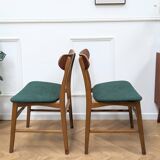 Chaises scandinaves vertes