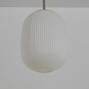 Suspension en verre du milieu du siècle années 1950