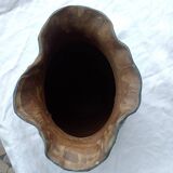 Terracotta vase signed Larozas
