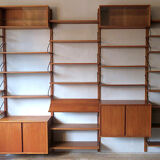 Danish modular teak shelf system by Poul Cadovius for Cado Royal 1950-60
