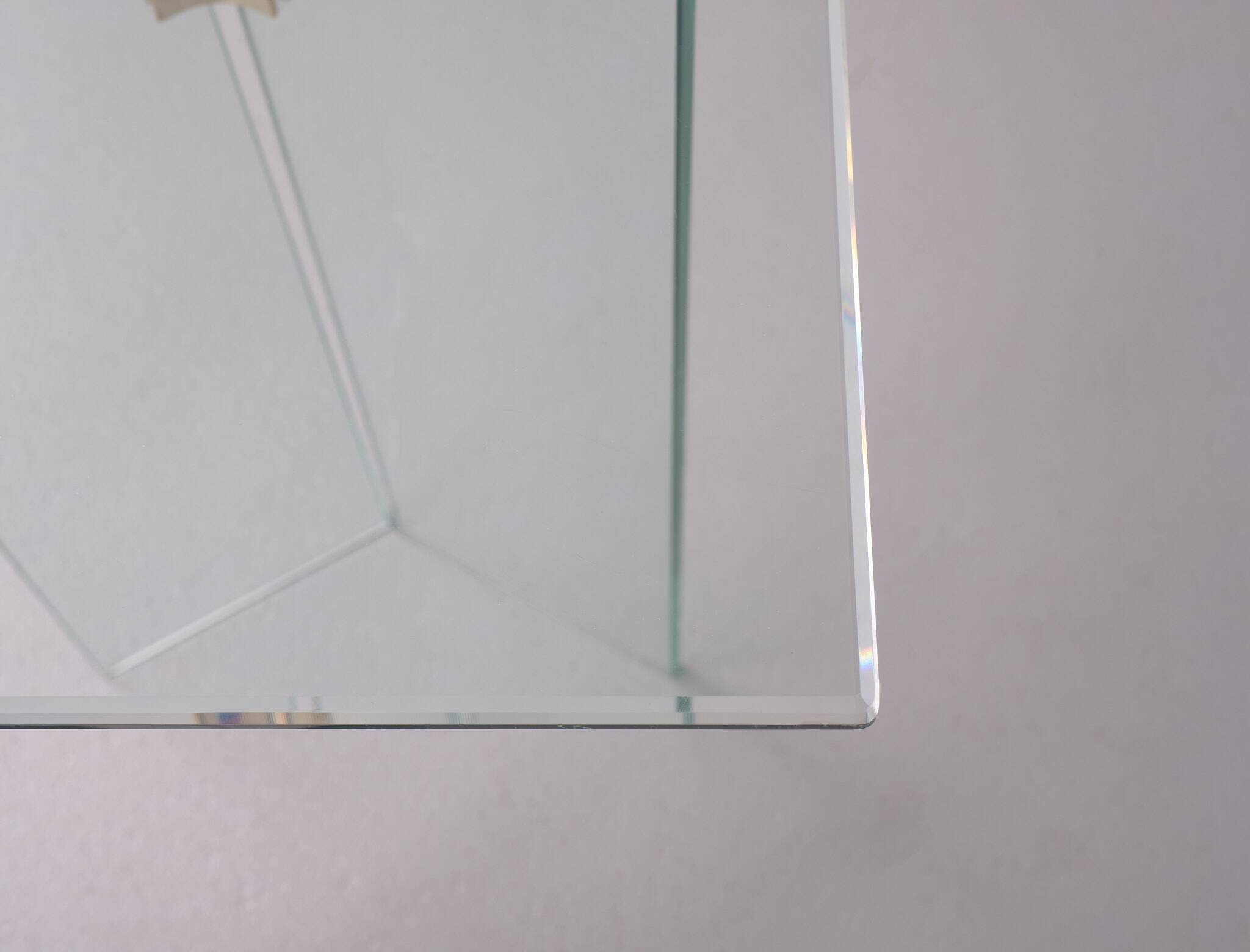 Léon Rose glass console table 1970 France