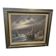Oil on canvas marine scene