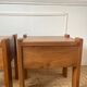Paire de tables de chevet en orme maison regain 1970
