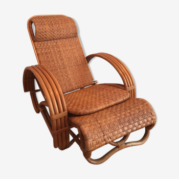 Rattan long chair