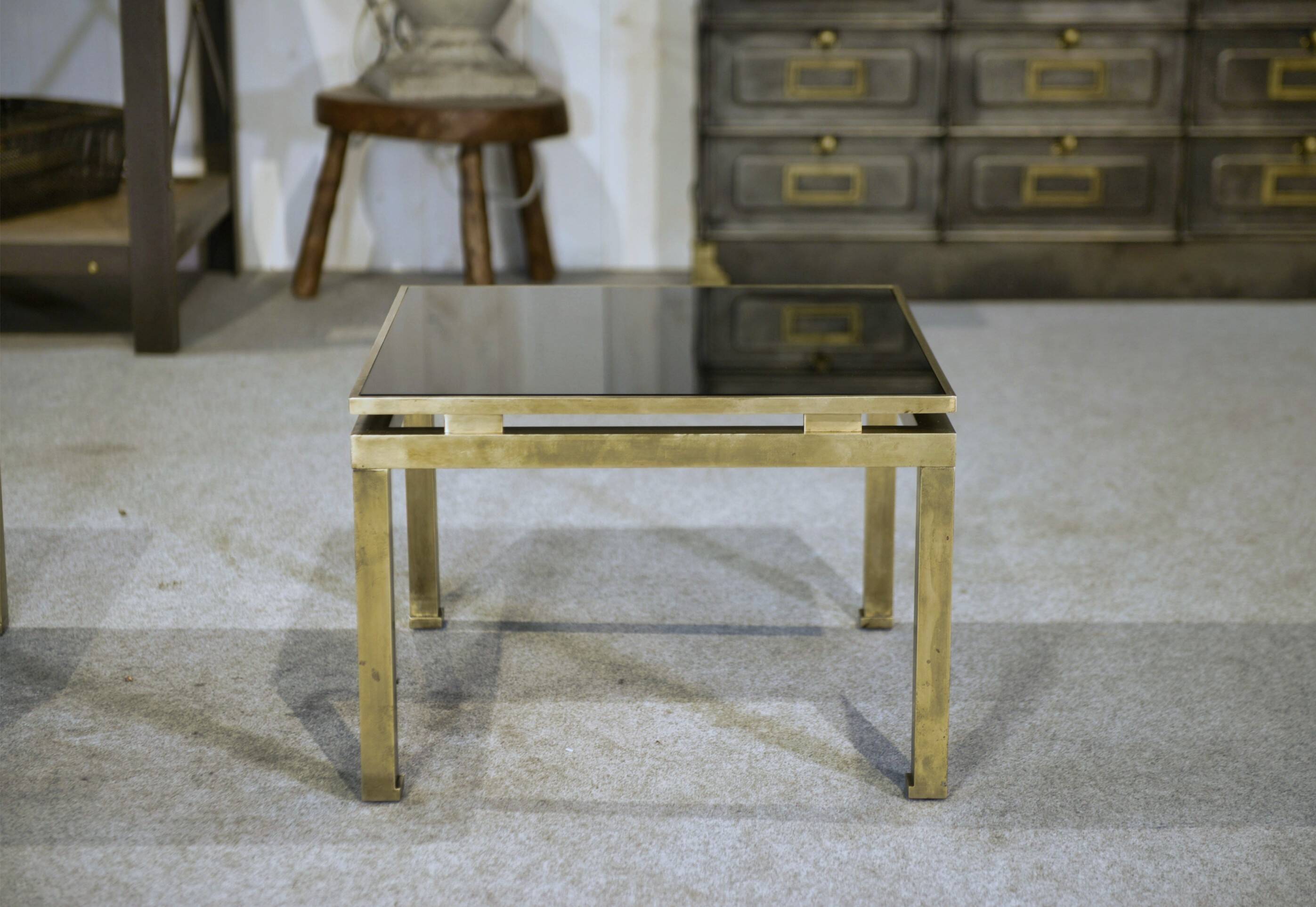 Paire de tables basses Guy Lefevre 1960’s