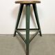 Green Industrial Workshop Stool, 1960s