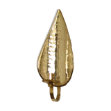 Single mid-century Swedish brass sconce