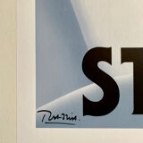 Affiche original St Moritz par Razzia - Grand Format - Signé par l'artiste - On linen