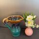 Flamed stoneware pitcher signed Alpho, no. 114