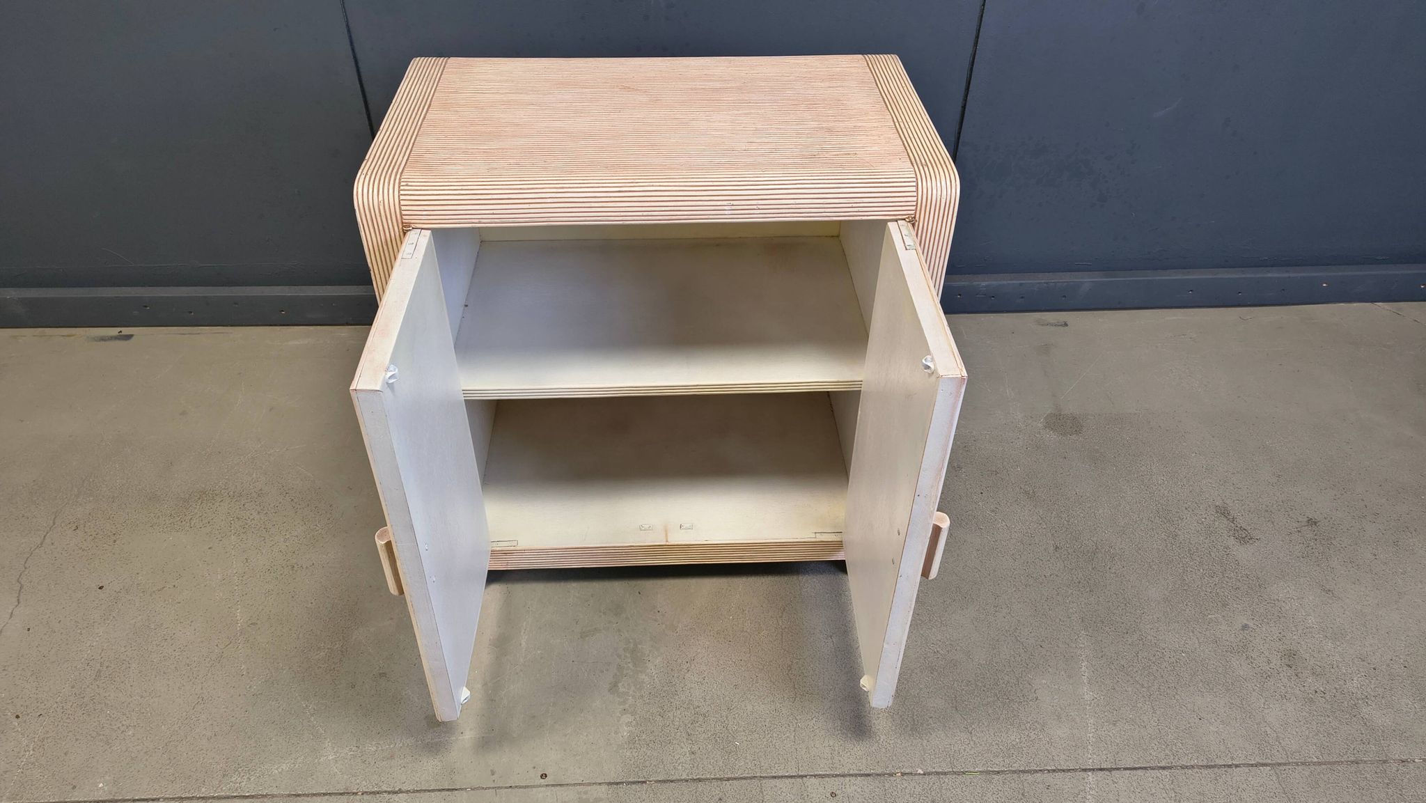 Cabinet en roseau vintage, années 1970