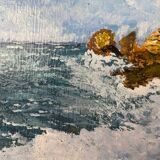 Small double-sided flower painting