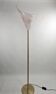 Floor lamp brass and pink Murano glass by La Murrina